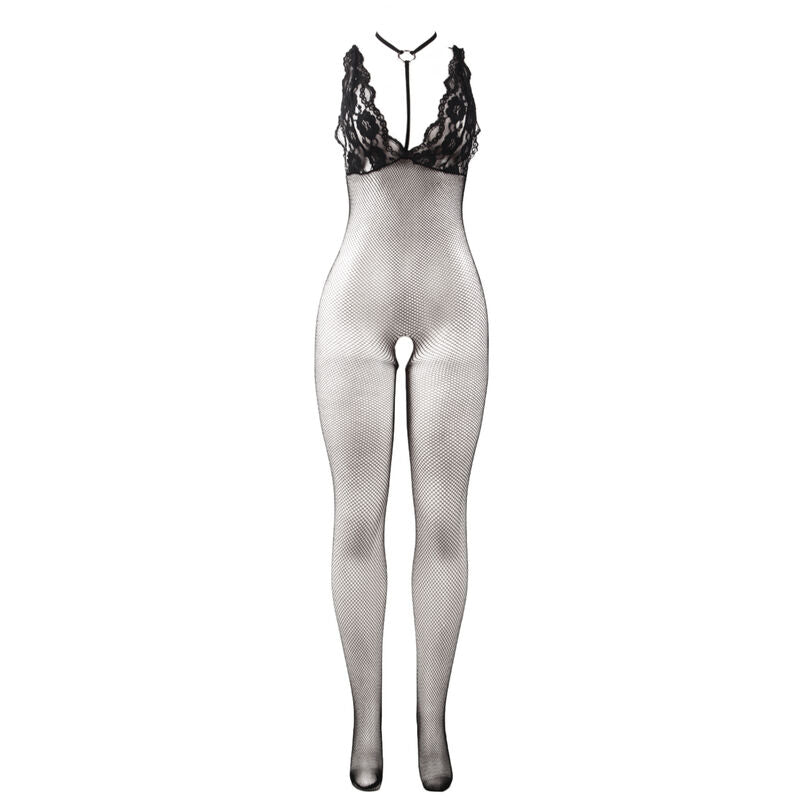 SUBBLIME - 951993 BODYSTOCKING RÉSILLE TRANSPARENTE NOIRE SANS FOURRURE TAILLE UNIQUE - Sensualia
