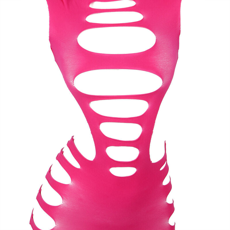SUBBLIME - 952273 ROBE RÉSILLE ÉLASTIQUE MANCHES LONGUES ROSE TAILLE UNIQUE - Sensualia