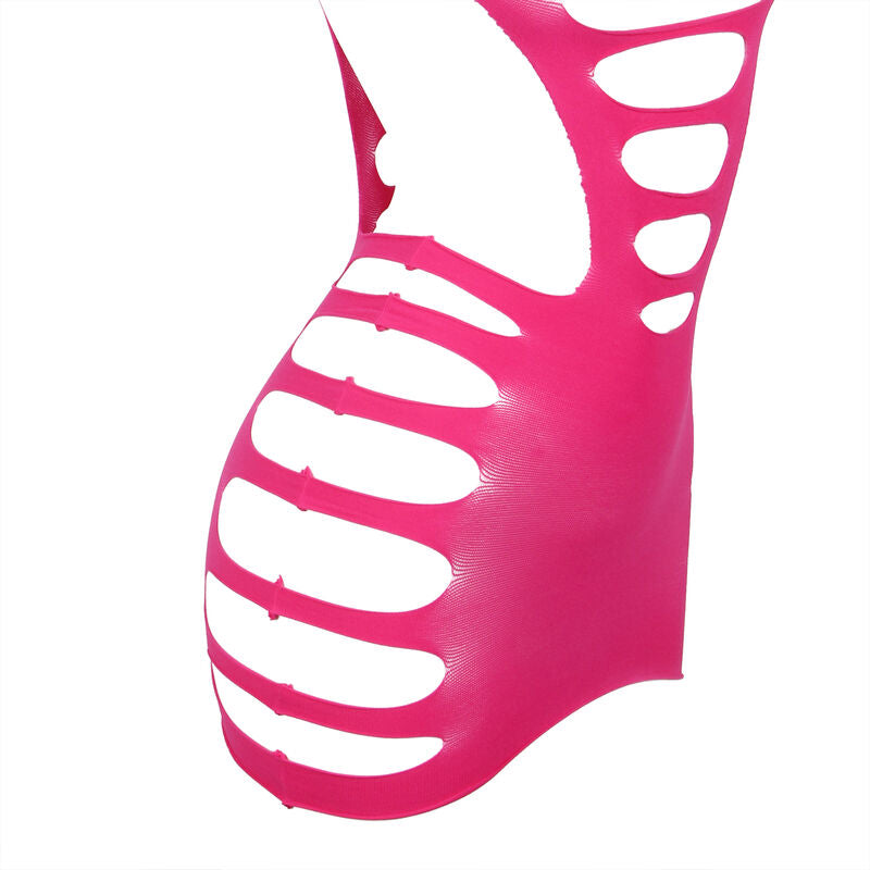 SUBBLIME - 952273 ROBE RÉSILLE ÉLASTIQUE MANCHES LONGUES ROSE TAILLE UNIQUE - Sensualia