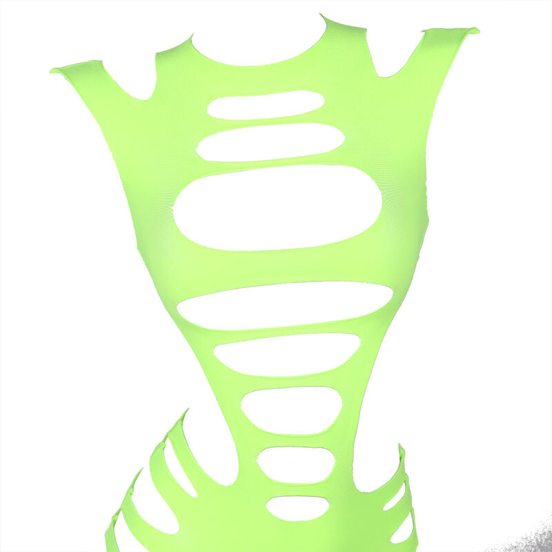 SUBBLIME - 952280 ROBE RÉSILLE ÉLASTIQUE MANCHES LONGUES VERT TAILLE UNIQUE - Sensualia