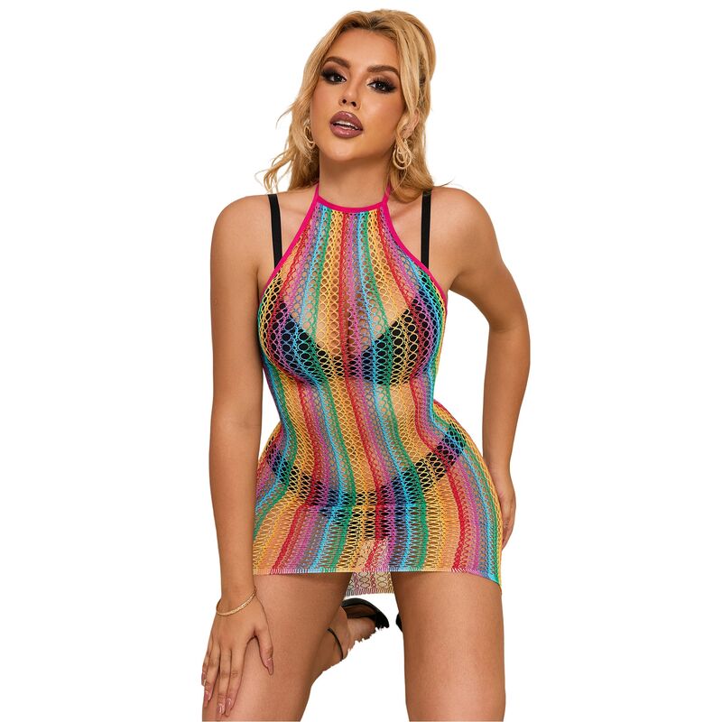 SUBBLIME - 952341 ROBE RÉSEILLE ARC-EN-CIEL TAILLE UNIQUE - Sensualia