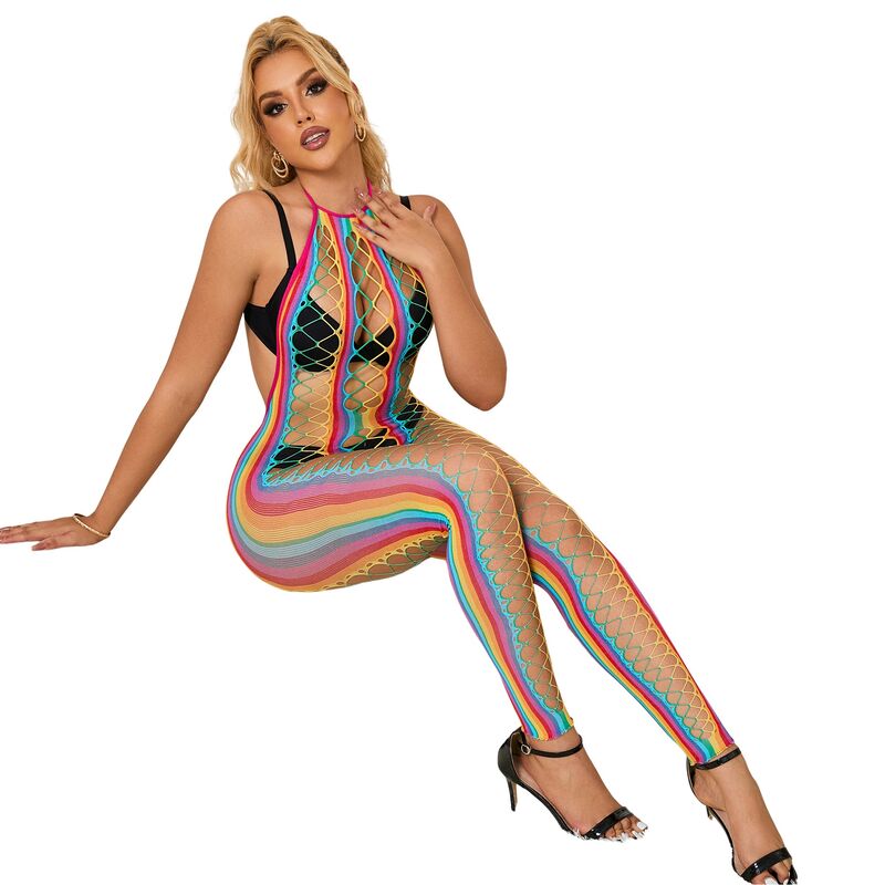 SUBBLIME - 952358 ROBE RÉSILLE COL LICOU ARC-EN-CIEL TAILLE UNIQUE - Sensualia