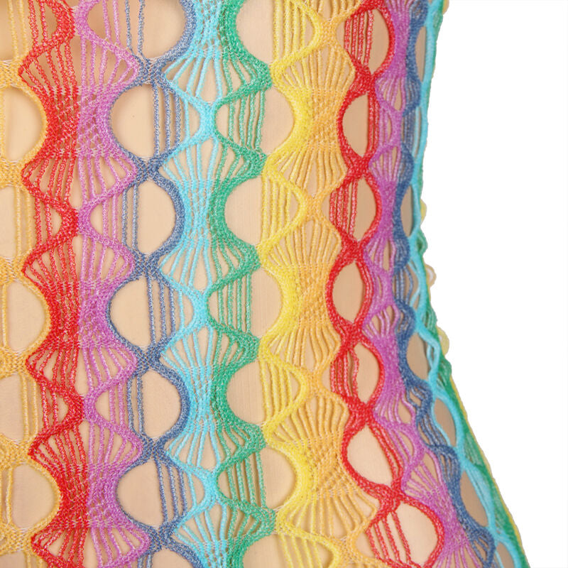 SUBBLIME - 952365 ROBE RÉSEILLE ÉPAULES NUES ARC-EN-CIEL TAILLE UNIQUE - Sensualia