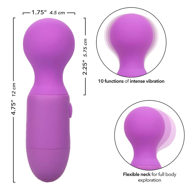 CALEXOTICS - FIRST TIME MASSEUR RECHARGEABLE 10 VIBRATIONS VIOLET - Sensualia