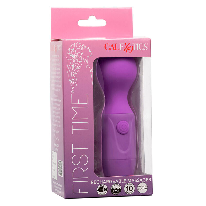 CALEXOTICS - FIRST TIME MASSEUR RECHARGEABLE 10 VIBRATIONS VIOLET - Sensualia
