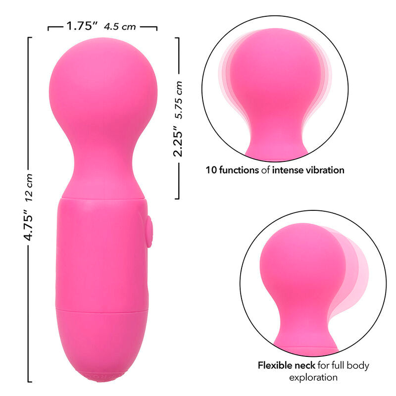 CALEXOTICS - FIRST TIME MASSEUR RECHARGEABLE 10 VIBRATIONS ROSE - Sensualia