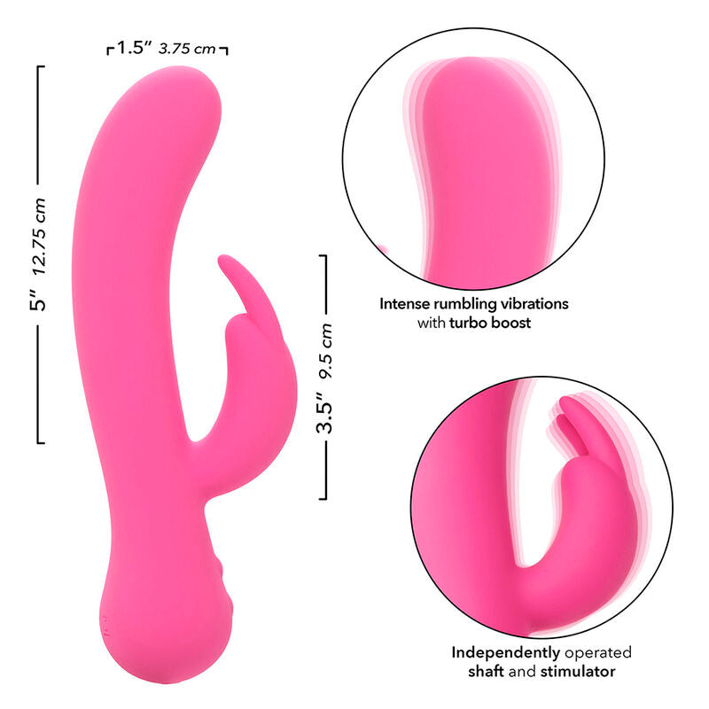 CALEXOTICS - FIRST TIME VIBRATEUR LAPIN RECHARGEABLE ROSE - Sensualia