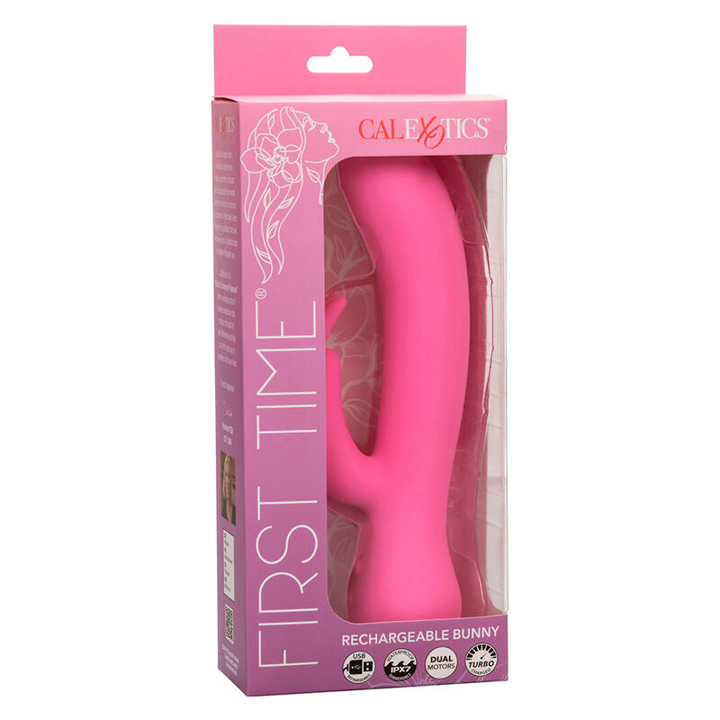 CALEXOTICS - FIRST TIME VIBRATEUR LAPIN RECHARGEABLE ROSE - Sensualia