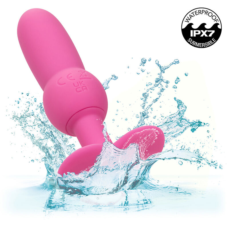 CALEXOTICS - FIRST TIME SONDE ANAL PLUG PERLÉE 10 VIBRATIONS ROSE - Sensualia