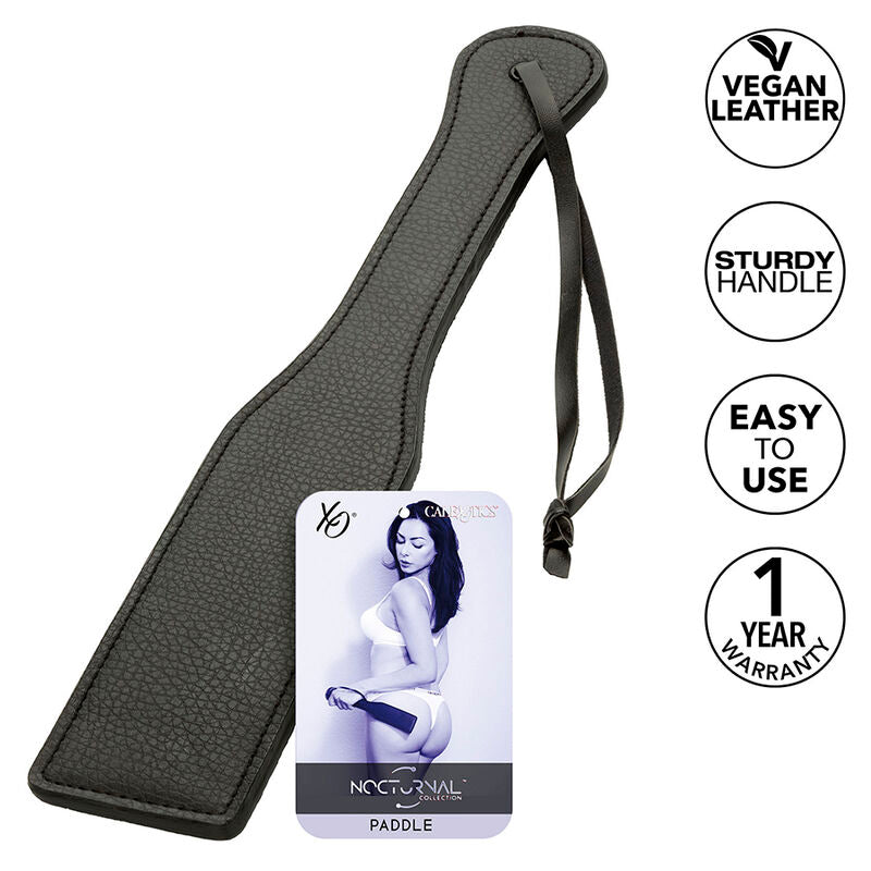 CALEXOTICS - NOCTURNAL PADDLE EN CUIR NOIR - Sensualia