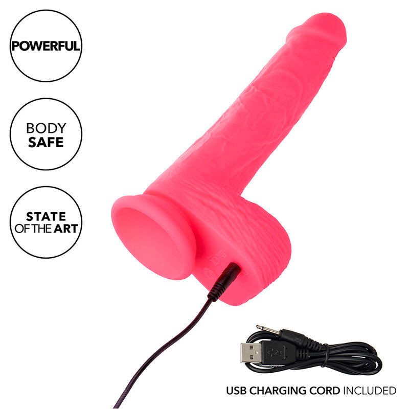CALEXOTICS - STUDS VIBRATEUR RÉALISTE 10 VIBRATIONS ROSE - Sensualia