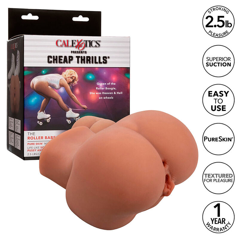 CALEXOTICS - THE ROLLER BABE LE MASTURBATEUR DOUBLE RÉALISTE FLESH - Sensualia