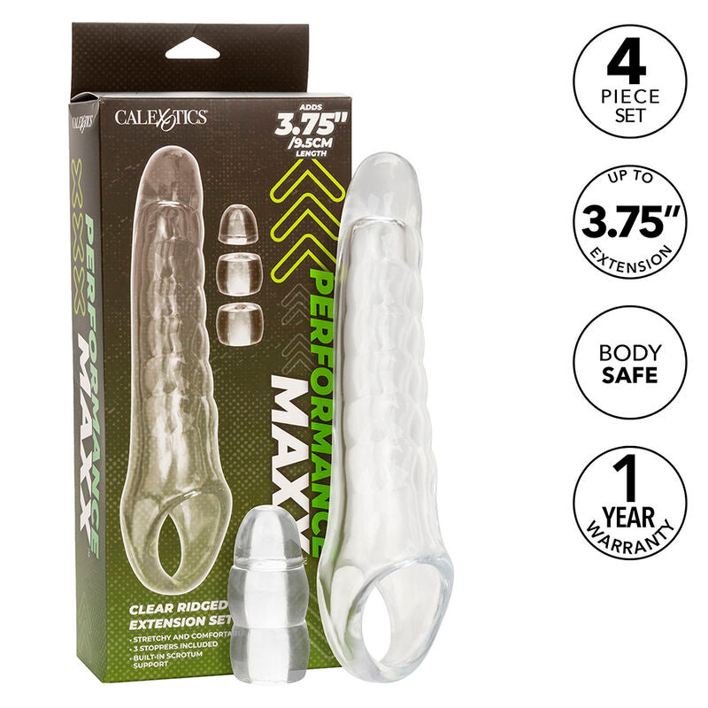 CALEXOTICS - MAXX EXTENSEUR DE PÉNIS RÉGLABLE TRANSPARENT - Sensualia