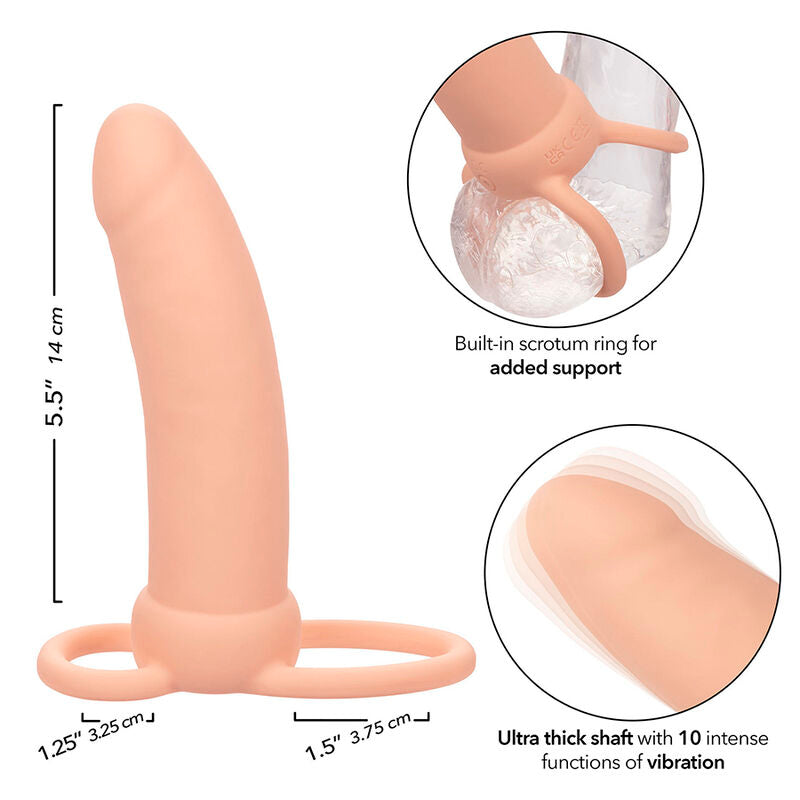 CALEXOTICS - MAXX THICK DOUBLE PÉNÉTRATEUR 10 VIBRATIONS CHAIR - Sensualia
