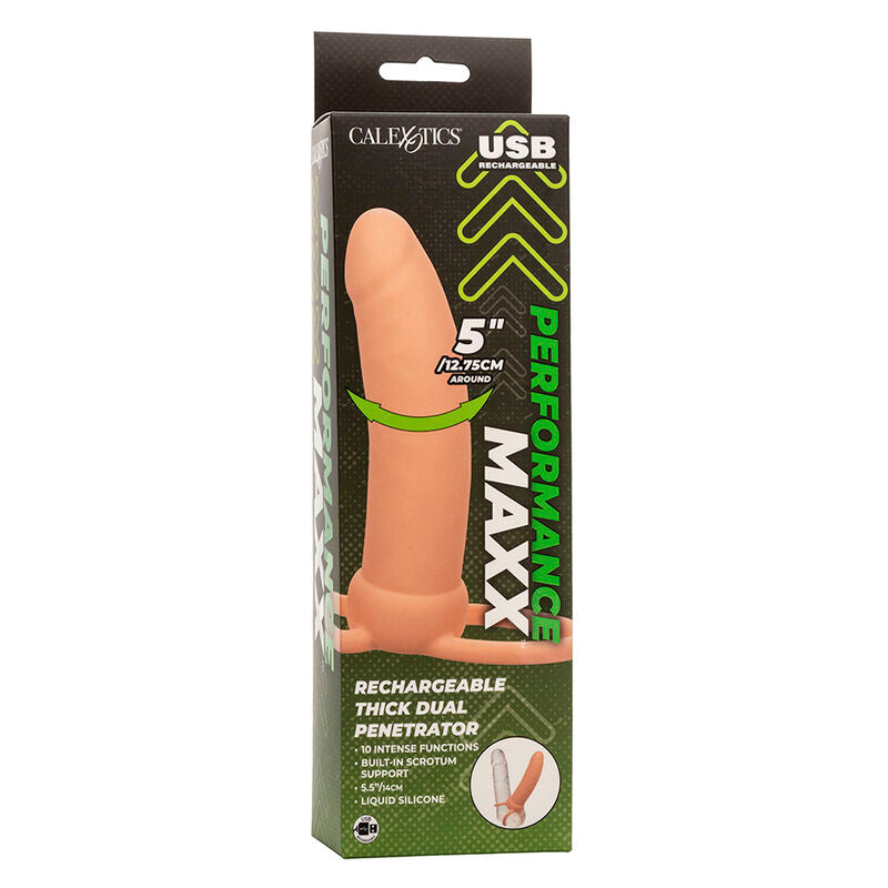 CALEXOTICS - MAXX THICK DOUBLE PÉNÉTRATEUR 10 VIBRATIONS CHAIR - Sensualia