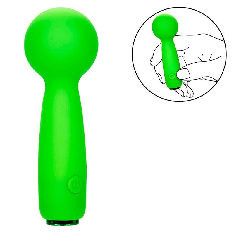 CALEXOTICS - NEON VIBES LE BUBBLY VIBE MINI MASSEUR 10 VIBRATIONS VERT - Sensualia