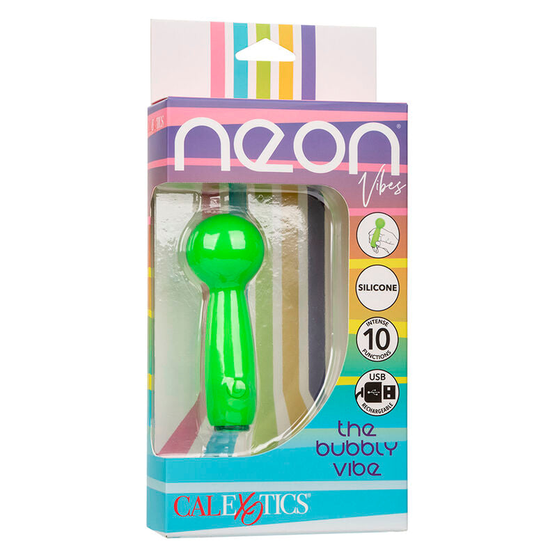 CALEXOTICS - NEON VIBES LE BUBBLY VIBE MINI MASSEUR 10 VIBRATIONS VERT - Sensualia