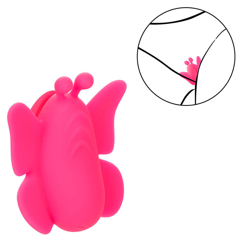 CALEXOTICS - NEON VIBES FLUTTER VIBE STIMULATEUR 10 VIBRATIONS ROSE - Sensualia