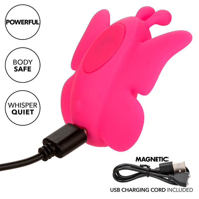 CALEXOTICS - NEON VIBES FLUTTER VIBE STIMULATEUR 10 VIBRATIONS ROSE - Sensualia