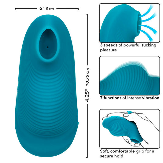 CALEXOTICS - ENVY MASSEUR À BILLE PORTABLE 7 VIBRATIONS BLEU - Sensualia