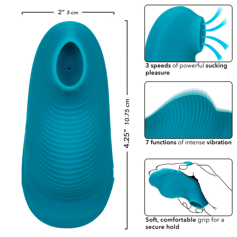 CALEXOTICS - ENVY MASSEUR À BILLE PORTABLE 7 VIBRATIONS BLEU - Sensualia