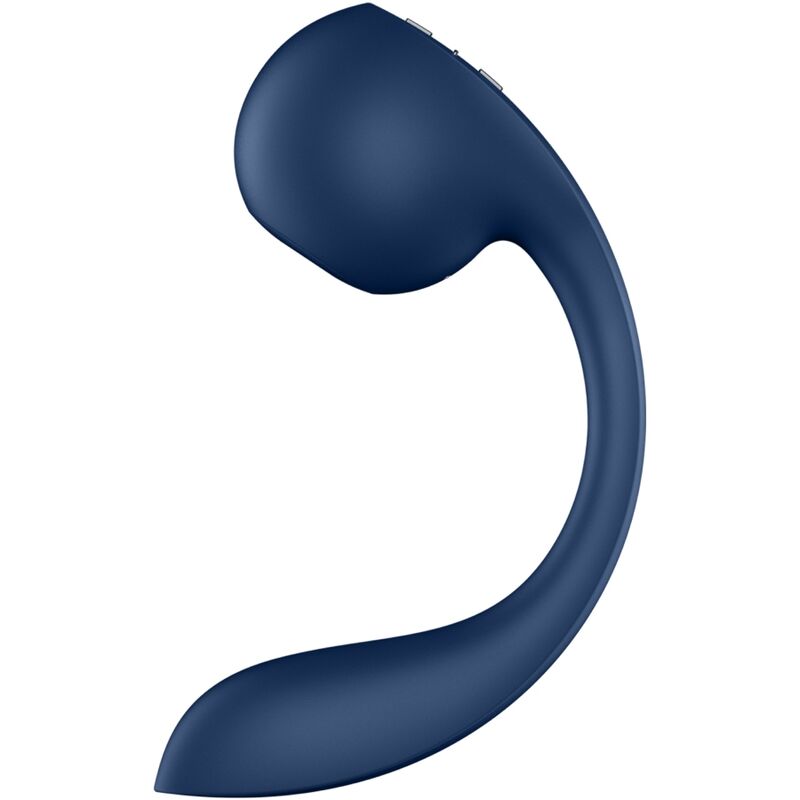 SATISFYER - PRO+ WAVE 4 STIMULATEUR POINT G ET IMPULSION D'AIR APPLICATION GRATUITE BLEU FONCÉ - Sensualia
