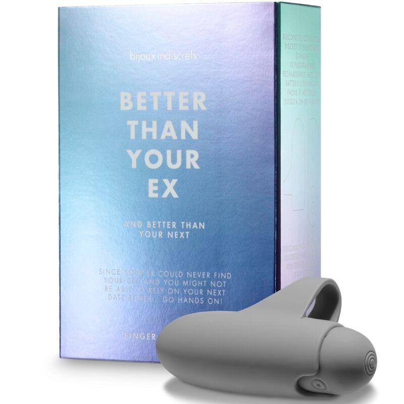 BIJOUX - MIEUX QUE VOTRE EX VIBRATEUR BULLET 10 VIBRATIONS GRIS - Sensualia