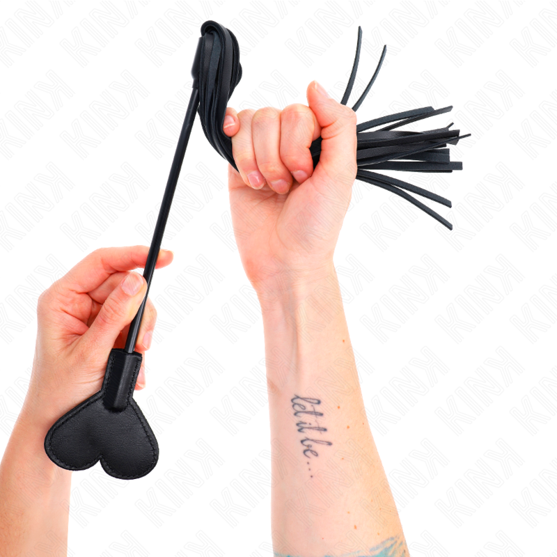 KINK - FOUET GAMME AVEC COEUR PANDEL 35 CM - Sensualia