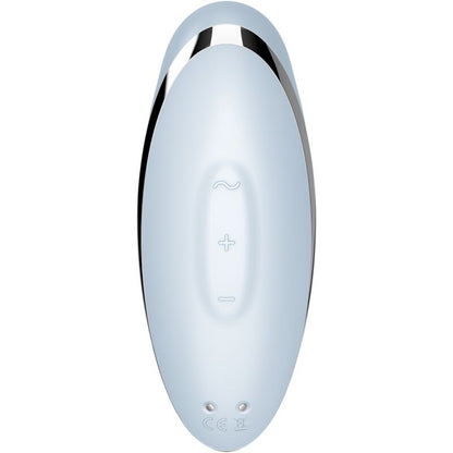 SATISFYER - TAP & CLIMAX 2 VIBRATEUR & STIMULATEUR BLEU - Sensualia