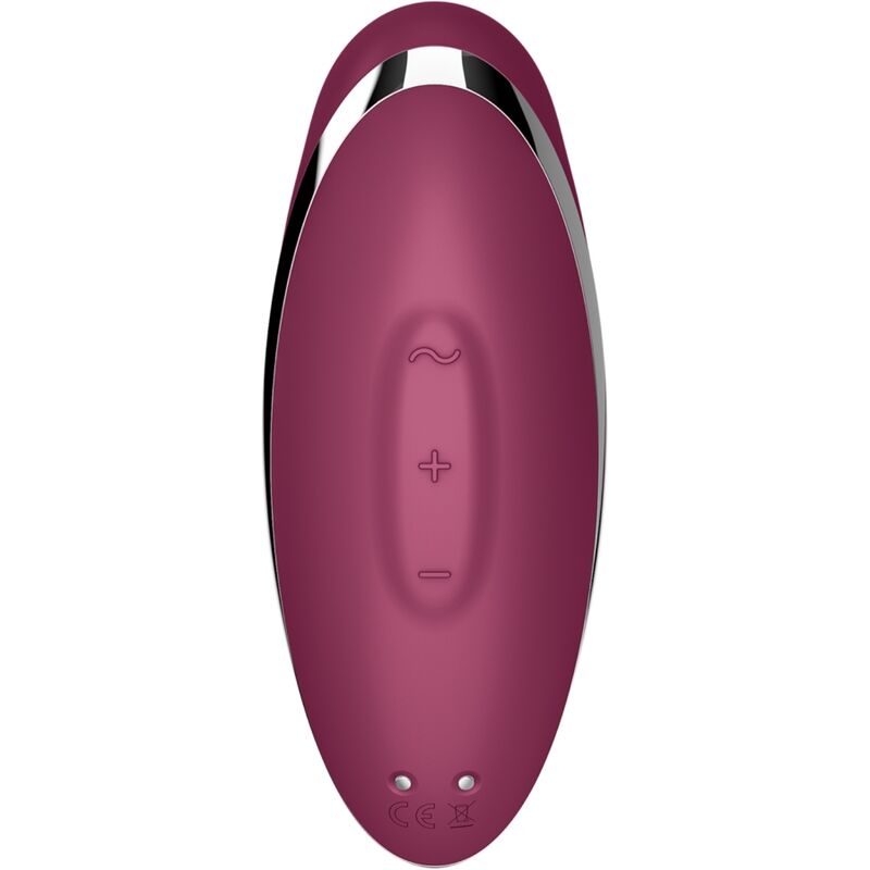 SATISFYER - TAP & CLIMAX 2 VIBRATEUR & STIMULATEUR ROUGE - Sensualia