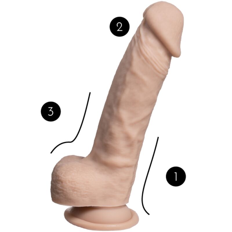 SILEXD - MODÈLE 1 PÉNIS RÉALISTE PREMIUM SILEXPAN SILICONE 21.5 CM SILEXD