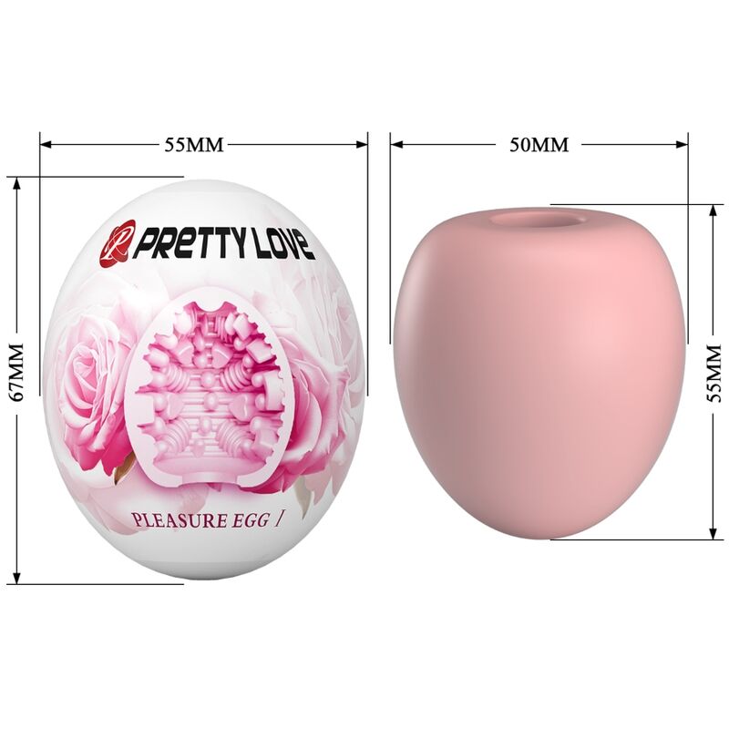 PRETTY LOVE - MASTURBATEUR POUR HOMME OEUF ROSE - Sensualia