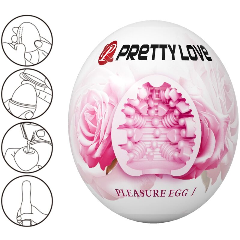PRETTY LOVE - MASTURBATEUR POUR HOMME OEUF ROSE - Sensualia