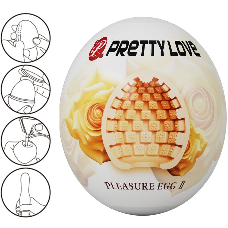 PRETTY LOVE - MASTURBATEUR POUR HOMMES CHAIR D'OEUF - Sensualia