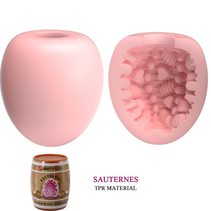 PRETTY LOVE - MASTURBATEUR POUR HOMME OEUF ROSE MODÈLE 2 - Sensualia