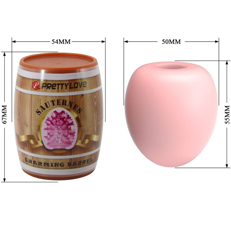 PRETTY LOVE - MASTURBATEUR POUR HOMME OEUF ROSE MODÈLE 2 - Sensualia
