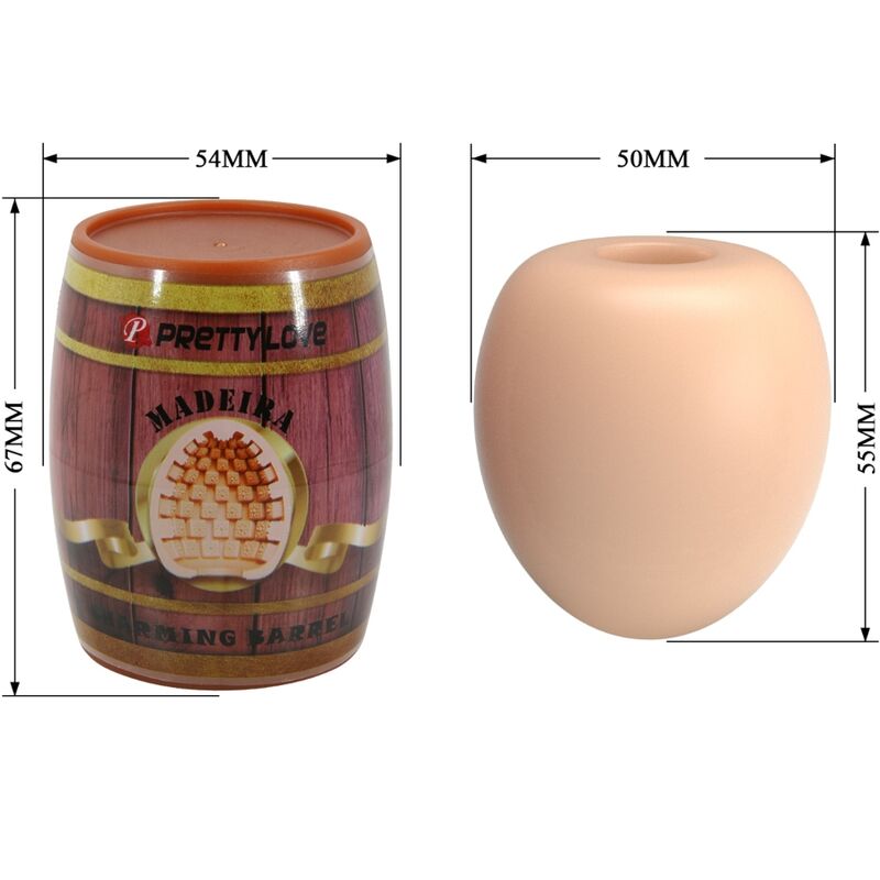 PRETTY LOVE - MASTURBATEUR POUR HOMME MODÈLE CHAIR D'OEUF 2 - Sensualia