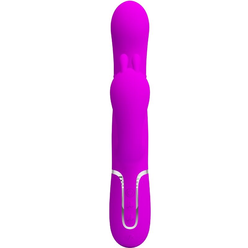 PRETTY LOVE - CAMMY TRIPLE VIBRATEUR MULTIFONCTION 4 EN 1 ROSE - Sensualia