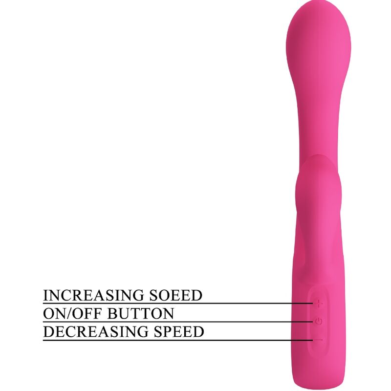 PRETTY LOVE - VIBRATEUR FRITZ RABBIT 12 VIBRATIONS ROSE PRETTY LOVE FLIRTATION