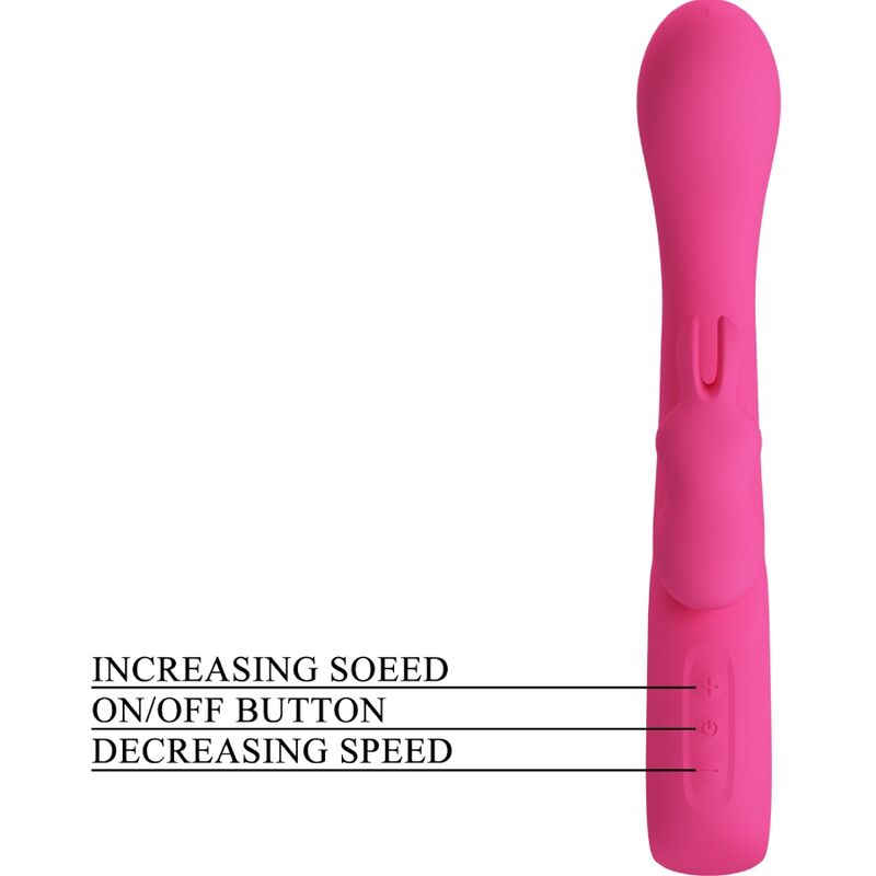 PRETTY LOVE - VIBRATEUR NOVAK RABBIT 12 VIBRATIONS ROSE - Sensualia