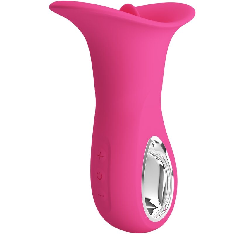 PRETTY LOVE - CLYDE VIBRATEUR ORAL LANGUE VIBRANTE 12 VIBRATIONS ROSE - Sensualia