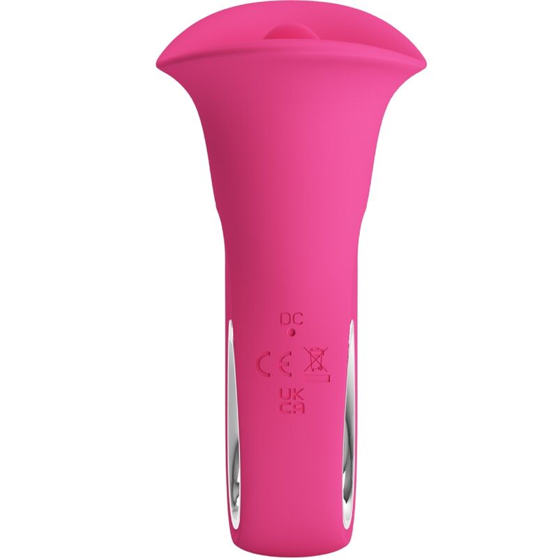 PRETTY LOVE - CLYDE VIBRATEUR ORAL LANGUE VIBRANTE 12 VIBRATIONS ROSE - Sensualia