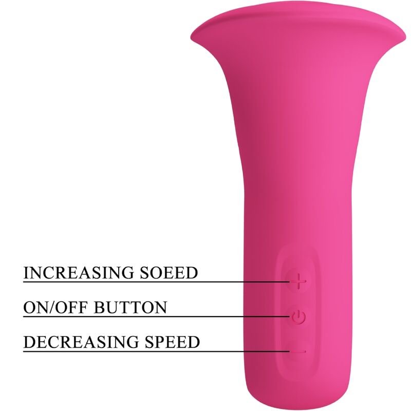 PRETTY LOVE - CLYDE VIBRATEUR ORAL LANGUE VIBRANTE 12 VIBRATIONS ROSE - Sensualia