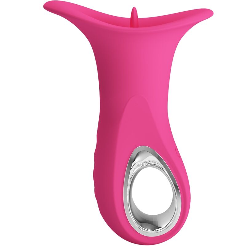 PRETTY LOVE - CLYDE VIBRATEUR ORAL LANGUE VIBRANTE 12 VIBRATIONS ROSE - Sensualia