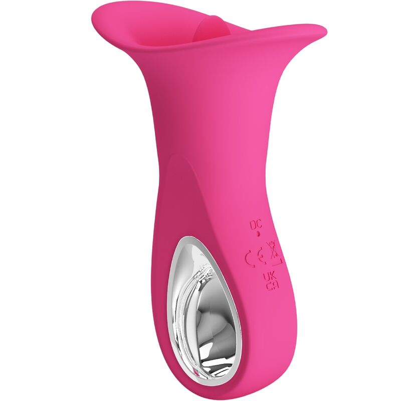 PRETTY LOVE - CLYDE VIBRATEUR ORAL LANGUE VIBRANTE 12 VIBRATIONS ROSE - Sensualia