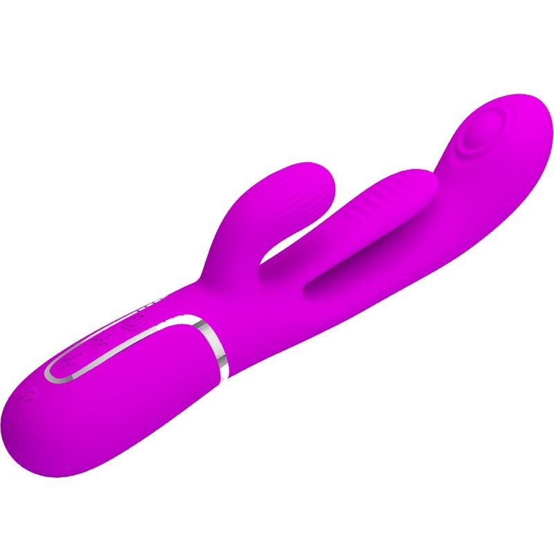 PRETTY LOVE - SHANIA TRIPLE RABBIT VIBRATEUR MULTIFONCTION ROSE - Sensualia
