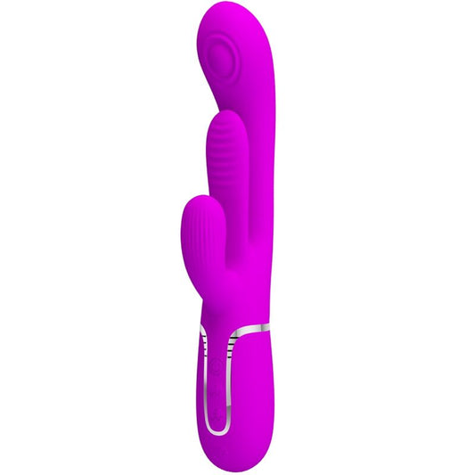 PRETTY LOVE - SHANIA TRIPLE RABBIT VIBRATEUR MULTIFONCTION ROSE PRETTY LOVE FLIRTATION