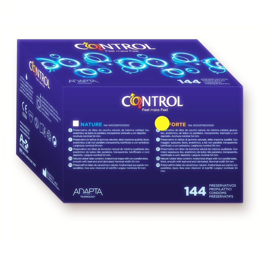CONTROL - PRÉSERVATIFS ADAPTA FORTE 144 UNITÉS - Sensualia