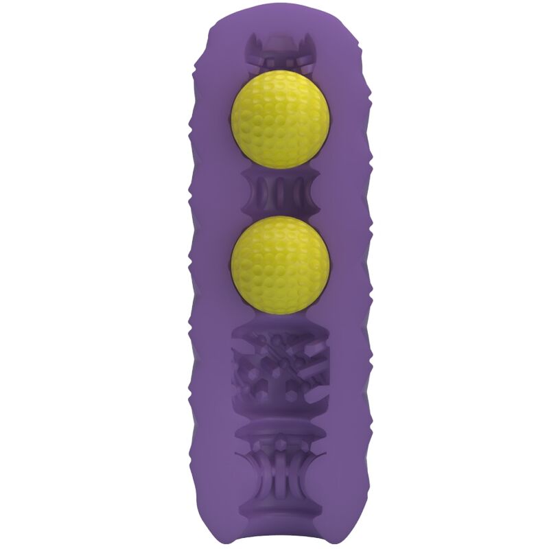PRETTY LOVE - MASTURBATEUR POUR HOMME À DEUX BOULES VIOLET - Sensualia