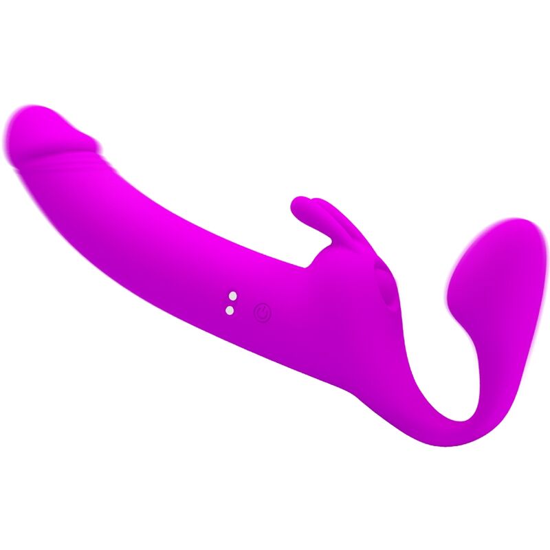 PRETTY LOVE - ZANINI STRAPLESS STRAP-ON 10 VIBRATIONS VIOLET - Sensualia